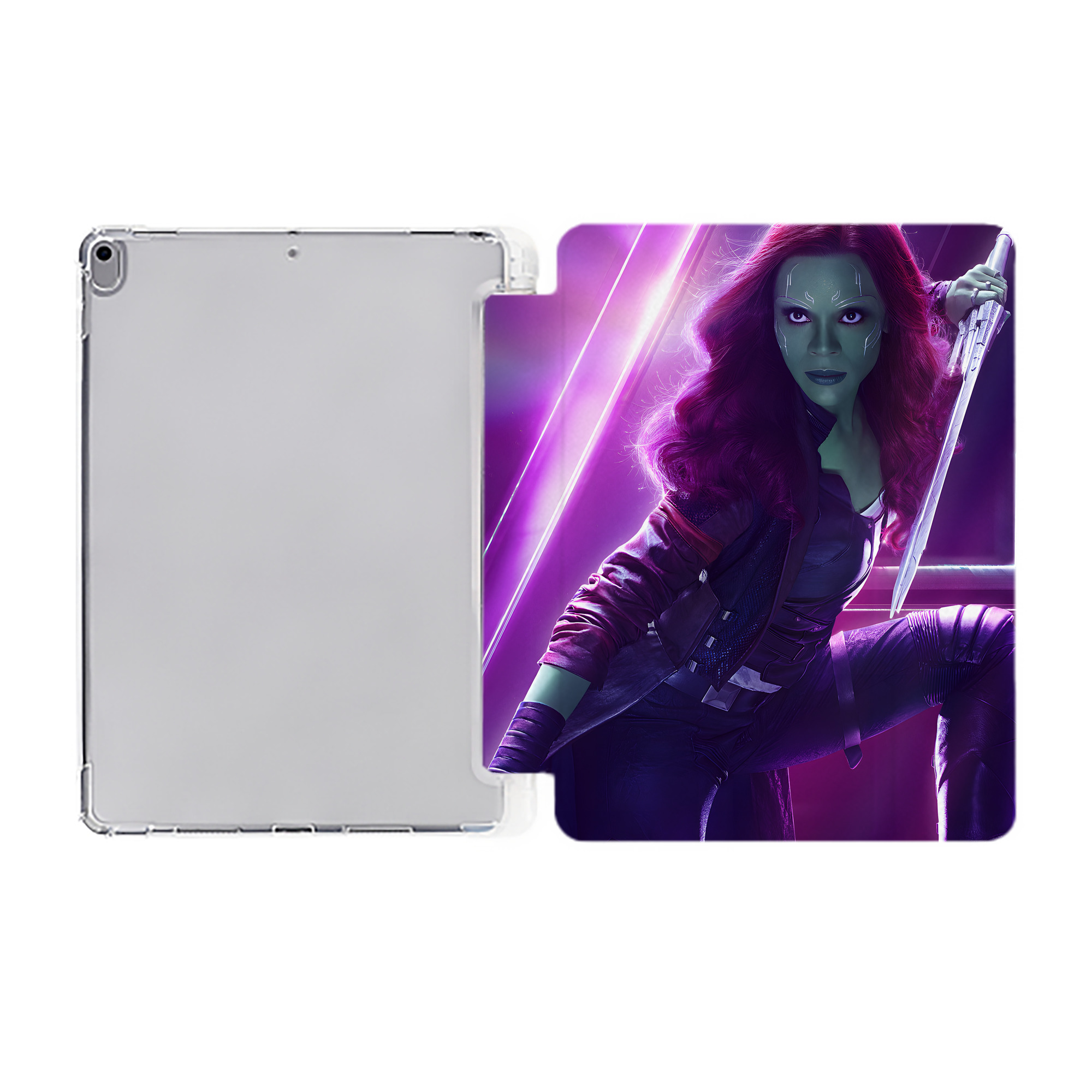 （画像用） アベンジャーズ The Avengers IPad ケース ペン収納付き 三つ折りスタンド PUレザー×シリコン 対応機種9.5/10.5/10.9インチ